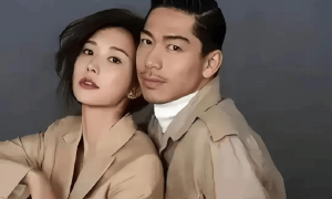 东京偶遇林志玲夫妇，林志玲又高又瘦像贵妇，俩人搂搂抱抱小举动超甜