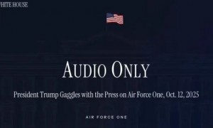 面对记者,特朗普强调了三遍