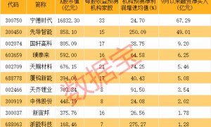 11股获资金大举加仓,机构预测业绩将高增长